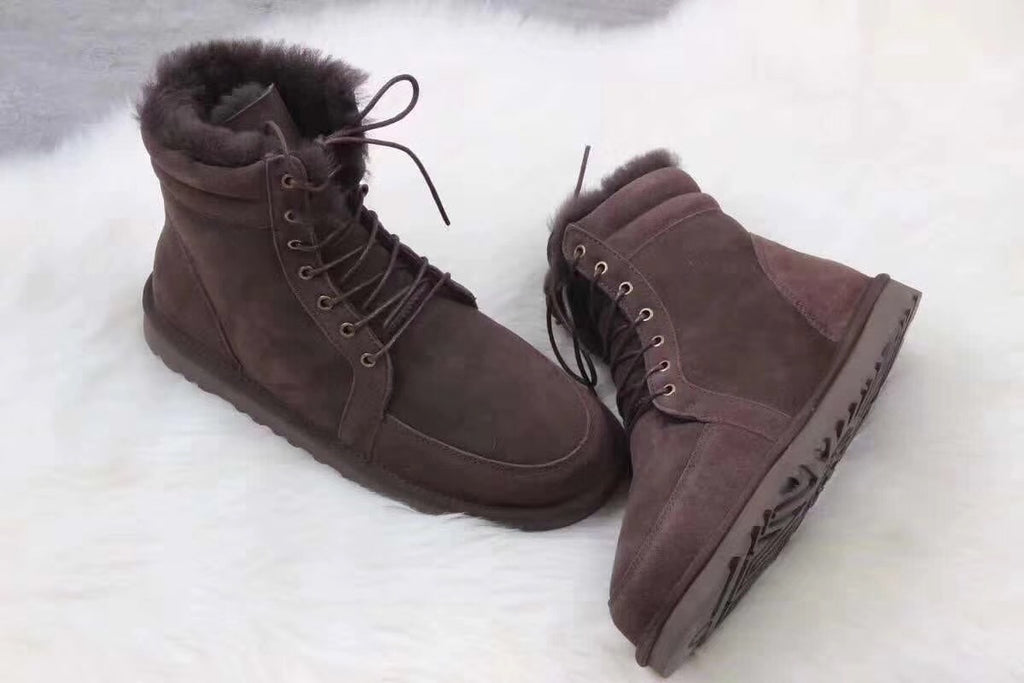 097 Versatile Fur-Lined Martin Boots – Chocolate