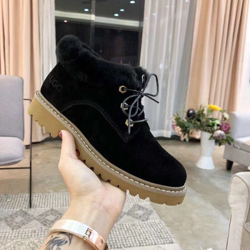 168 Lace-Up Martin Boots – Black