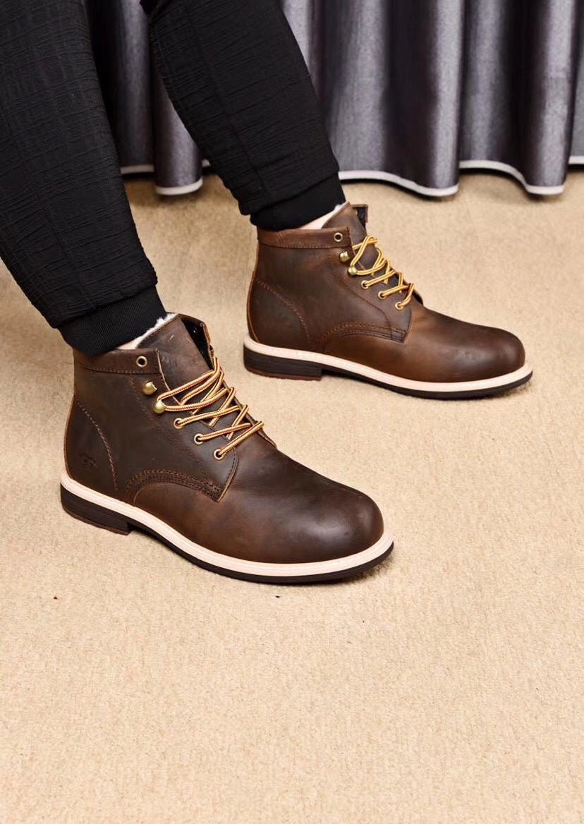 8727 Leather Shoes – Grimsun Series (Chocolate)