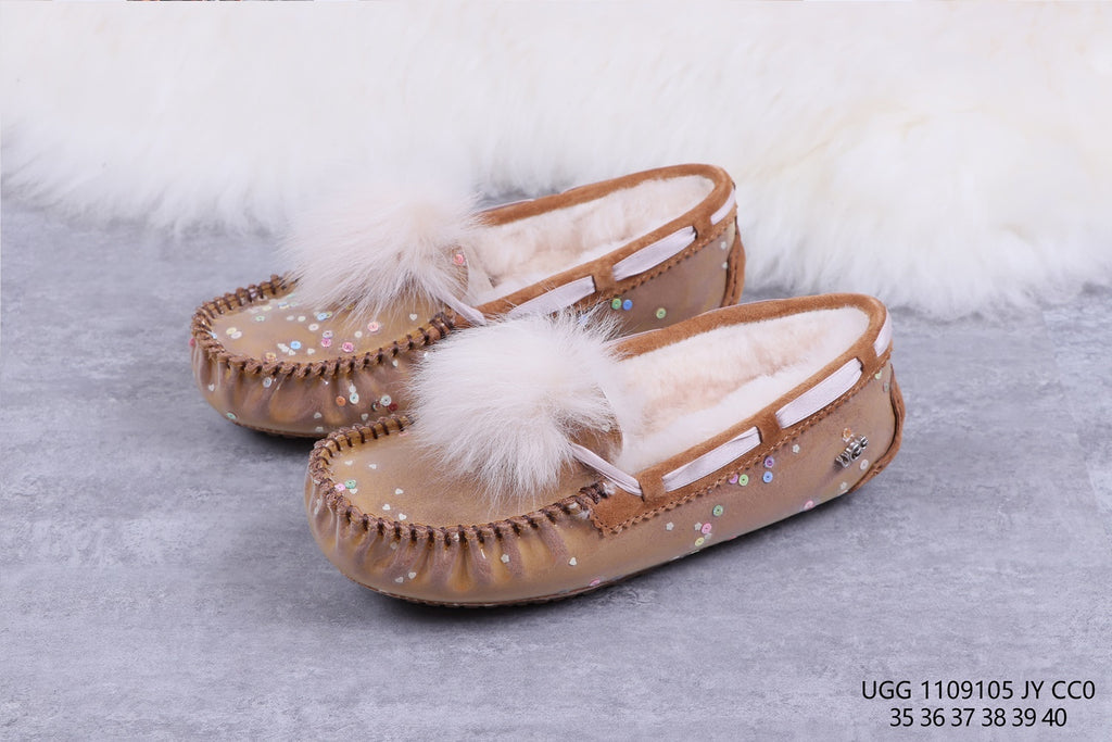 6125 Glow-in-the-Dark Starry Night Moccasin Boots – Chestnut | US Limited Edition (In Stock)
