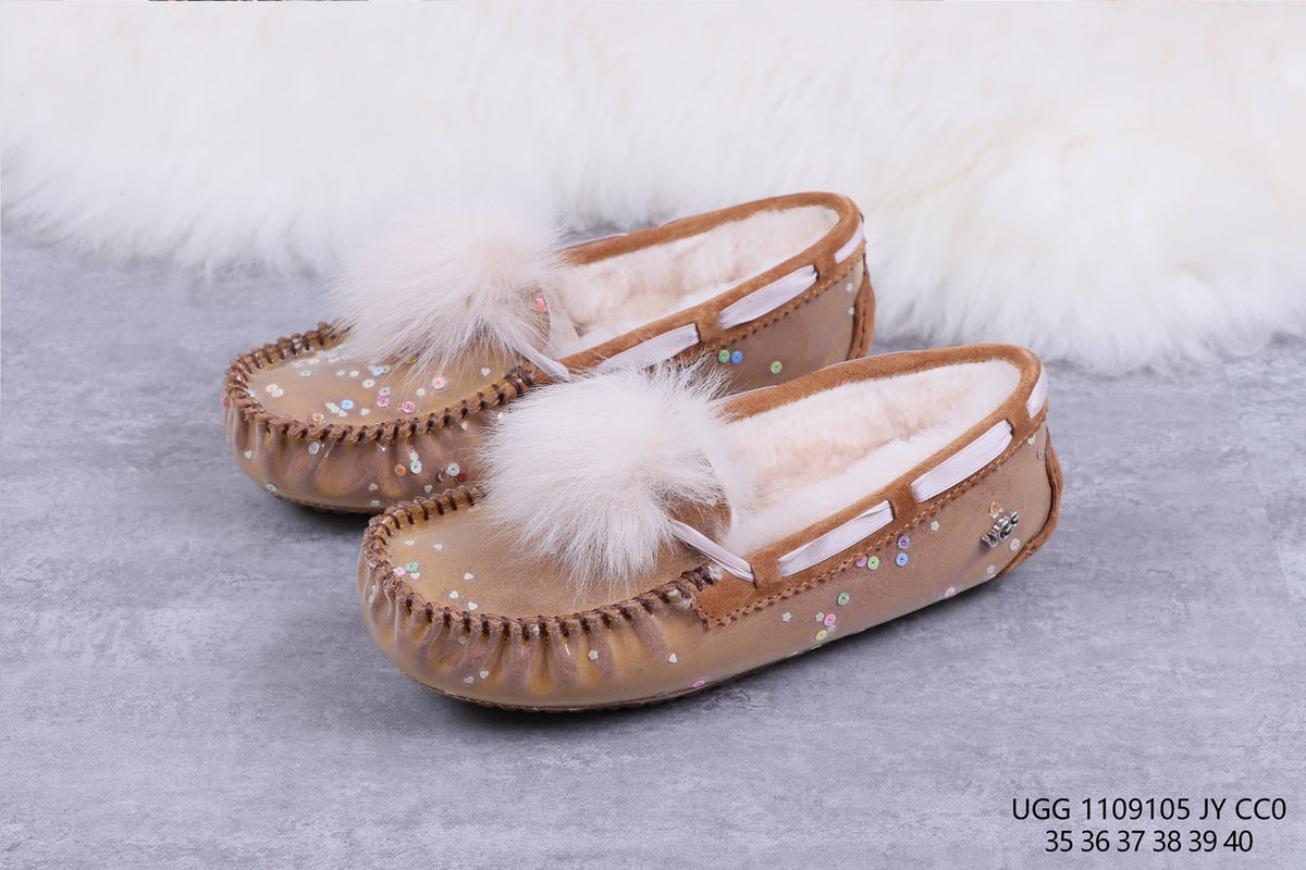 6125 Glow-in-the-Dark Starry Night Moccasin Boots – Chestnut | US Limited Edition (In Stock)