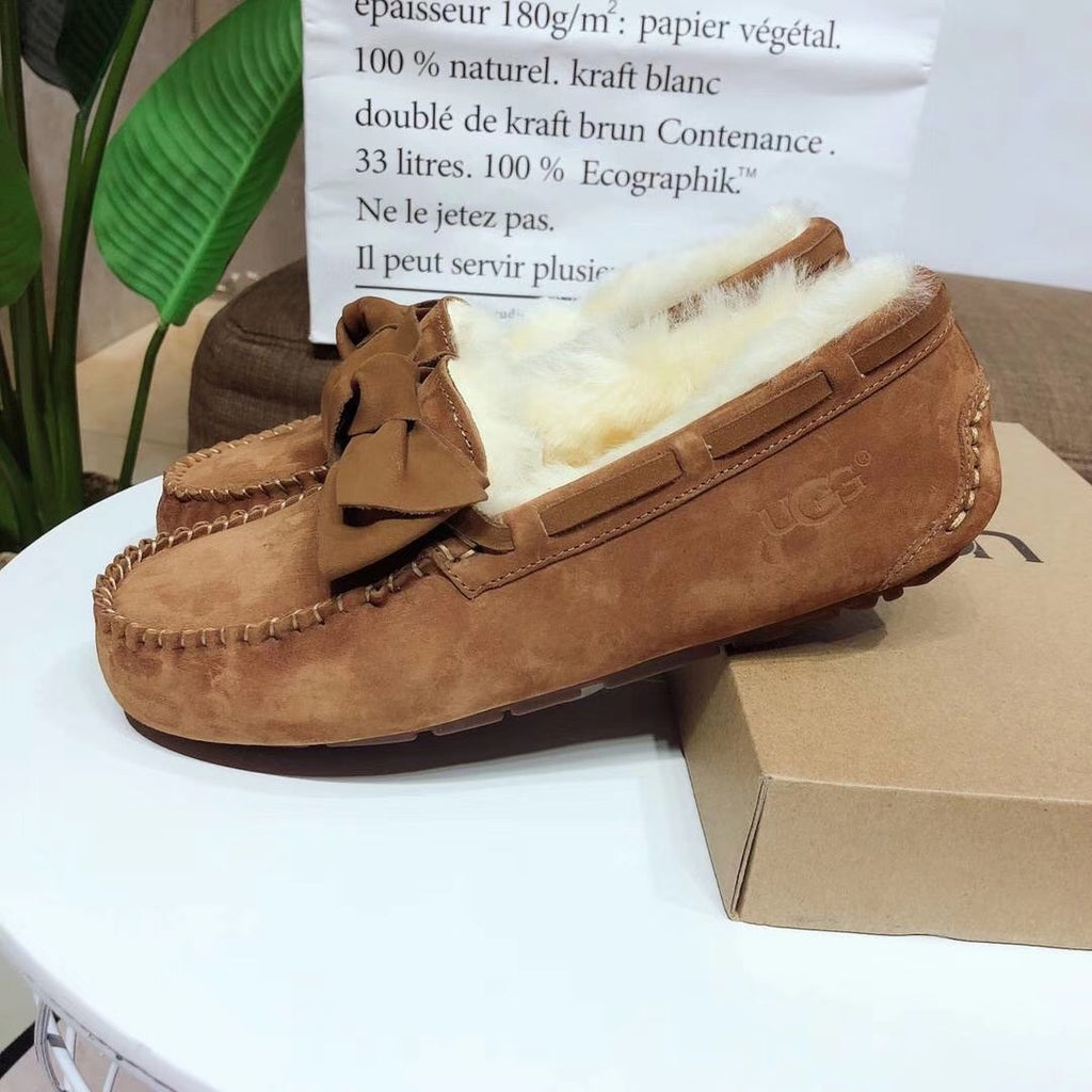 0031 Bow-Tie Driving Loafers – Chestnut
