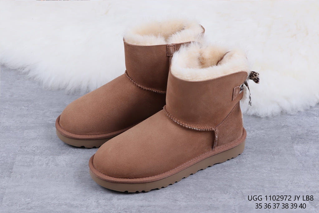 2972 Classic Mini II Exotic Bow Boots – Chestnut (In Stock)
