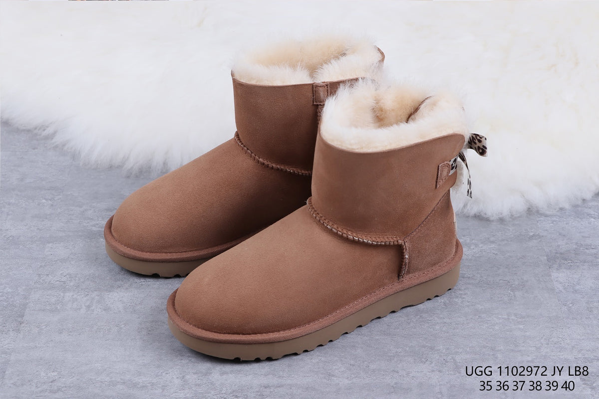 2972 Classic Mini II Exotic Bow Boots – Chestnut (In Stock)