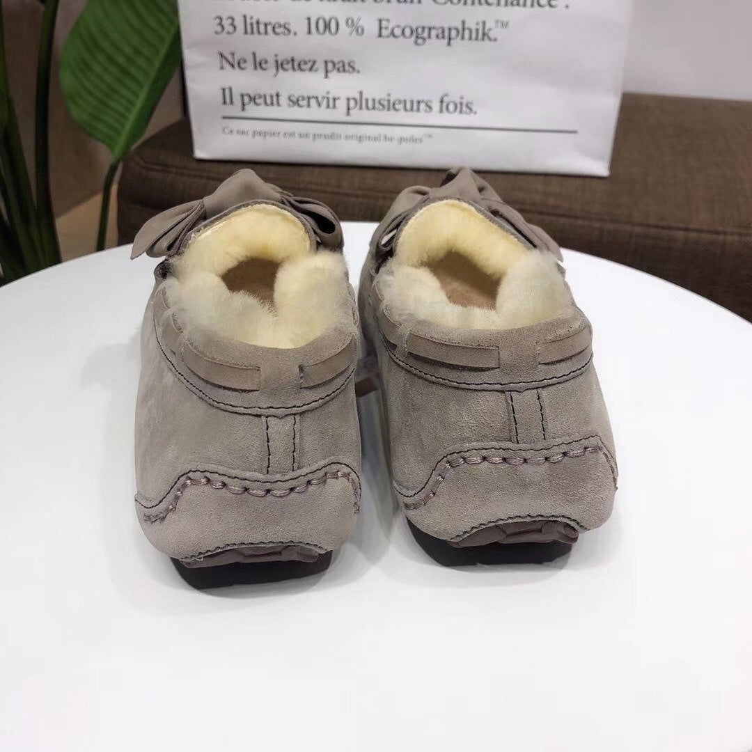 0031 Bow-Tie Driving Loafers – Grey