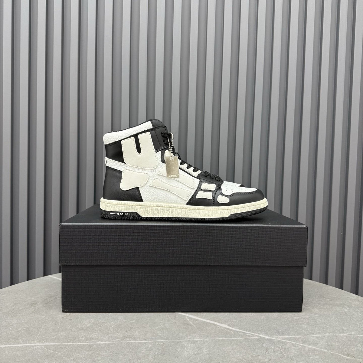 Amiri Two-Tone High-Top Sneakers