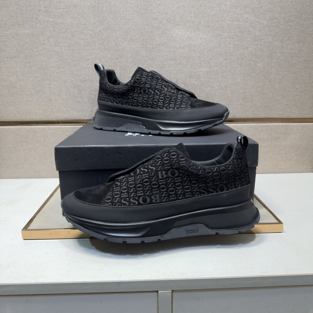 BOSS Patterned Slip-On-Style Sneakers